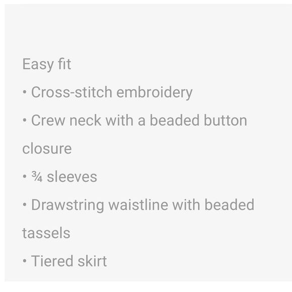 FARM Rio Black Cross Stich Midi dress Nwt // Anthropologie - Picture 9 of 9